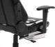 Fotel Ghost Chairs Fotel gamingowy rozkładany z podnóżkiem GHOST-SIX kolor czarno biały 13