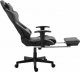 Fotel Ghost Chairs z podnóżkiem GHOST-SIX czarno szary 2