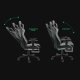 Fotel Ghost Chairs z podnóżkiem GHOST-SIX czarno szary 7