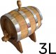 Beczka drewniana dębowa 3l wypalanana bimber, whisky lub wino + grawer 1
