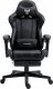 Fotel Ghost Chairs gamingowy GHOST 17 czarny z podnóżkiem 1