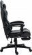 Fotel Ghost Chairs gamingowy GHOST 17 czarny z podnóżkiem 1