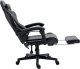 Fotel Ghost Chairs gamingowy GHOST 17 czarny z podnóżkiem 4