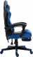 Fotel Ghost Chairs GHOST 17 niebieski z podnóżkiem 1