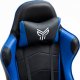 Fotel Ghost Chairs GHOST 17 niebieski z podnóżkiem 6