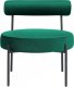 Beliani Fotel welurowy szmaragdowy ALPHA 3