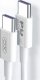 Kabel USB TelForceOne XO kabel NB-Q190B USB-C - USB-C 2,0m 60W biały 2