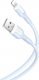Kabel USB XO USB-A - Lightning 1 m Niebieski (GSM117359) 1