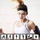 Elastyczna materiałowa opaska na głowę do biegania fitness niebieski 6
