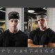 Elastyczna materiałowa opaska na głowę do biegania fitness różowa 11