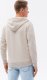 Ombre Rozpinana bluza męska HOODIE z przyjemnej dzianiny - kremowy melanż V1 OM-SSZP-0116 XXL 6