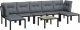 vidaXL 8-cz. zestaw wypoczynkowy do ogrodu, czarno-szary, polirattan 3