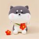 myHomelife Maskotka pluszak pies Shiba Manto szary 35 cm 1
