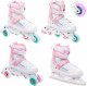 Rolki Raven Inlineskates Rolki Łyżwy 4w1 Regulowane RAVEN Rosi 31-35 LED 1