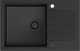 Zlewozmywak GraniteQ PETER 111 zlewozmywak granitowy pure carbon 1-komorowy z/o (78x50x20) z syfonem pure carbon i zaślepką kol. czarny 8