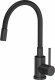 Zlewozmywak GraniteQ READY- SMART CZARNY zlewozmywak granitowy 1-k z/o (62x44x17,5) + bateria z elastyczną wylewką very black + dozownik very black + syfon very black 2