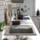 Zlewozmywak GraniteQ CHRISTIAN 136 XL zlewozmywak granitowy 1-komorowy szary (78x45x18,5) z zaślepką i odpływem szarym (komora 45x38 cm) 7