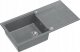 Zlewozmywak GraniteQ EVAN 146 XL GraniteQ zlewozmywak z syfonem Push 2 Open 1-komorowy z/o (1000x500x210; kom. 420x480) silver stone / elementy stalowe 2