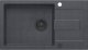 Zlewozmywak GraniteQ CHRISTIAN 136 XL zlewozmywak granitowy 1-komorowy czarny (78x45x18,5) z zaślepką i odpływem czarnym (komora 45x38 cm) 9