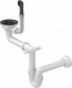 Zlewozmywak GraniteQ JOHNNY 116 zlewozmywak granitowy Pure Carbon 1-komorowy z/o (60x44x18,5) z syfonem black + bateria Kate pure carbon + dozownik + Qmata 6