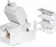 NetRack Moduł keystone Jack RJ45 kat. 5e UTP, beznarzędziowy Netrack, biały 2