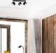 Lampa sufitowa Heckermann Zestaw Lampa punktowa LED Heckermann 8795316A Czarna 3x głowica + 3x Żarówka LED Heckermann GX53 7W Neutral 1