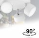 Lampa sufitowa Heckermann Lampa punktowa LED Heckermann 8795318A Biała 4x głowica 3