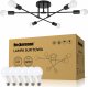 Lampa sufitowa Heckermann Zestaw Lampa sufitowa Heckermann NST-P8023 + 6x Żarówka LED A60 1