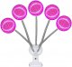 Lampa wisząca Heckermann Zestaw 5x Żarówka LED plant Heckermann 200LED 18WLED - 20W + Uchwyt 9