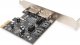 Kontroler Digitus SATA III PCI Express 2x SATA 2x eSATA Low Profile Chipset: ASM106X 2
