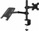Techly Uchwyt biurkowy Techly 13-32", z półką na laptopa 12"-17" regulowany 1