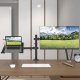 Techly Uchwyt biurkowy Techly 13-32", z półką na laptopa 12"-17" regulowany 3