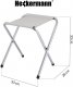 Heckermann Stół składany z otworem 120x60cm Heckermann Czarny + 4x Taboret 1