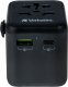Verbatim 100-250 V Adapter podróżny, CEE7 (widelec) - gniazdo, czarny, Verbatim 11