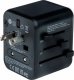 Verbatim 100-250 V Adapter podróżny, CEE7 (widelec) - gniazdo, czarny, Verbatim 1