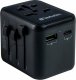 Verbatim 100-250 V Adapter podróżny, CEE7 (widelec) - gniazdo, czarny, Verbatim 4