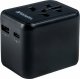 Verbatim 100-250 V Adapter podróżny, CEE7 (widelec) - gniazdo, czarny, Verbatim 8