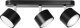 Lampa sufitowa Heckermann Lampa punktowa LED Heckermann 8795316A Czarna 3x głowica 5