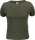 Puma Koszulka damska Puma HER Ribbed Slim Tee Grape Leaf khaki 531917 44 XL 1