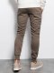 Ombre Spodnie męskie dresowe - khaki V16 P867 S 4