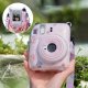 Pokrowiec LoveInstant Futerał Etui Case Pokrowiec Do Fujifilm Instax Mini 12 + Naklejki / Jogurtowy Królik 11