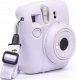 Pokrowiec LoveInstant Futerał Etui Pokrowiec Case Do Fujifilm Fuji Instax Mini 12 / Silikonowy / Fioletowy 5