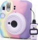 Pokrowiec LoveInstant Futerał Etui Pokrowiec Case Do Fujifilm Fuji Instax Mini 12 / Silikonowy / Tęcza 4