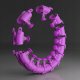 HMS HHW12 PLUS SIZE HULA HOP VIOLET Z WYPUSTKAMI I OBCIĄŻNIKIEM HMS 2