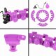 HMS HHW12 PLUS SIZE HULA HOP VIOLET Z WYPUSTKAMI I OBCIĄŻNIKIEM HMS 4