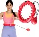 HMS OHA01 HULA HOP RED Z WYPUSTKAMI I OBCIĄŻNIKIEM ONE FITNESS 1