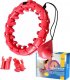 HMS OHA01 HULA HOP RED Z WYPUSTKAMI I OBCIĄŻNIKIEM ONE FITNESS 2