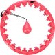 HMS OHA01 HULA HOP RED Z WYPUSTKAMI I OBCIĄŻNIKIEM ONE FITNESS 5
