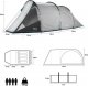 Namiot turystyczny Nils Extreme NC6023 SZARY NAMIOT KEMPINGOWY SKYLAND NILS CAMP 18
