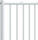 vidaXL vidaXL Metalowe wezgłowie, białe, 180 cm 6